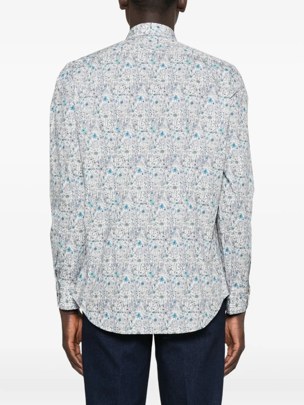 Paul Smith Overhemd met bloemenprint Blauw