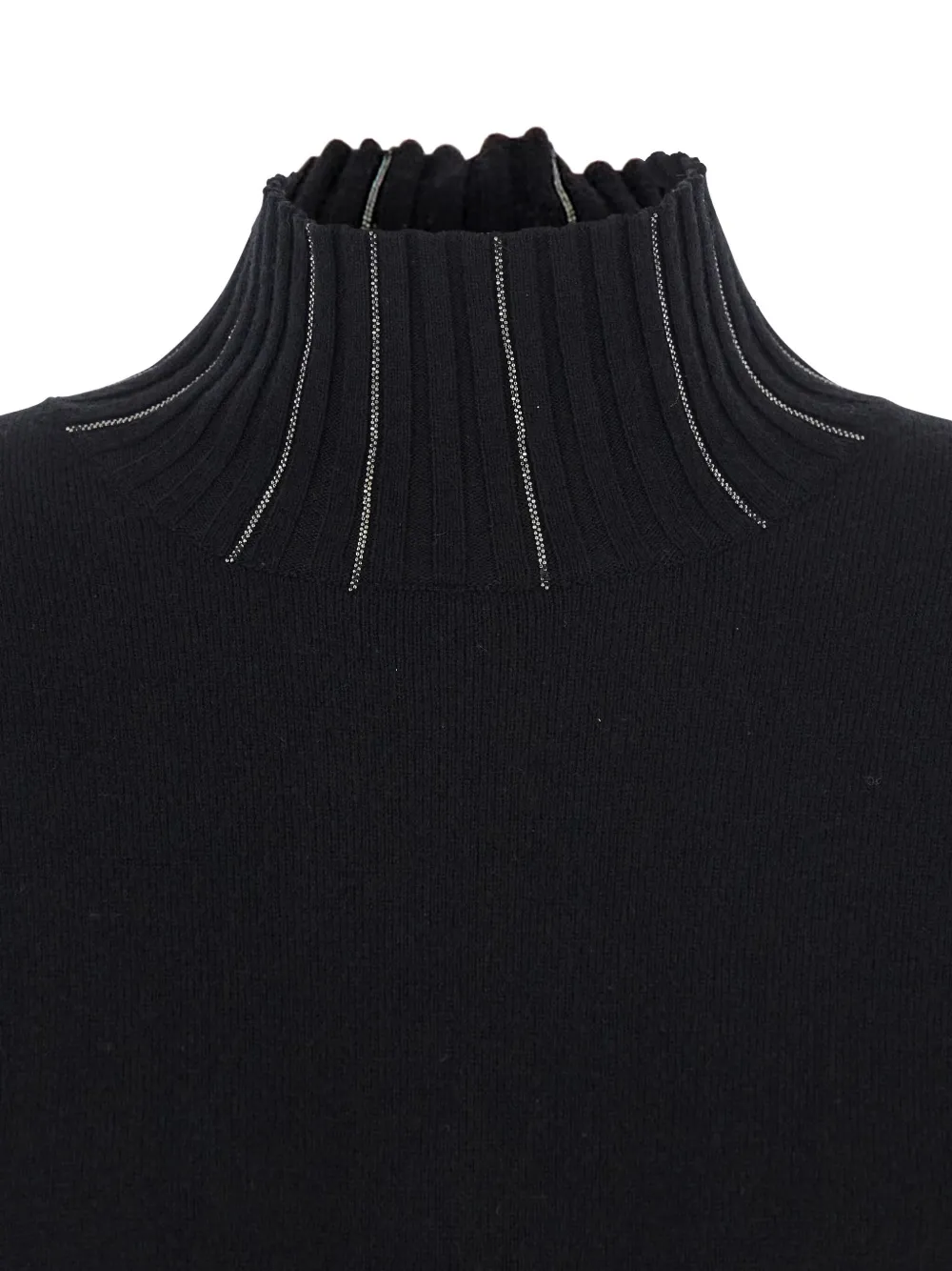 Fabiana Filippi Jurk met geribbelde hals Zwart