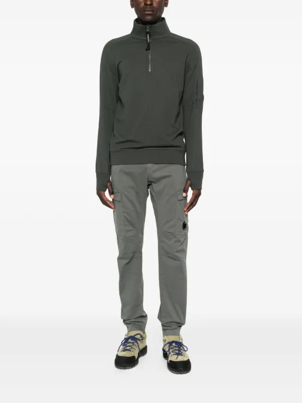 C.P. Company ハーフジップ スウェットシャツ | グリーン | FARFETCH JP