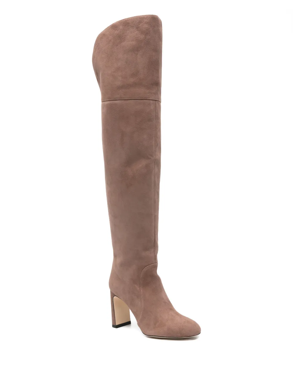 Stuart Weitzman Suede Knee-high Boots In Neutral