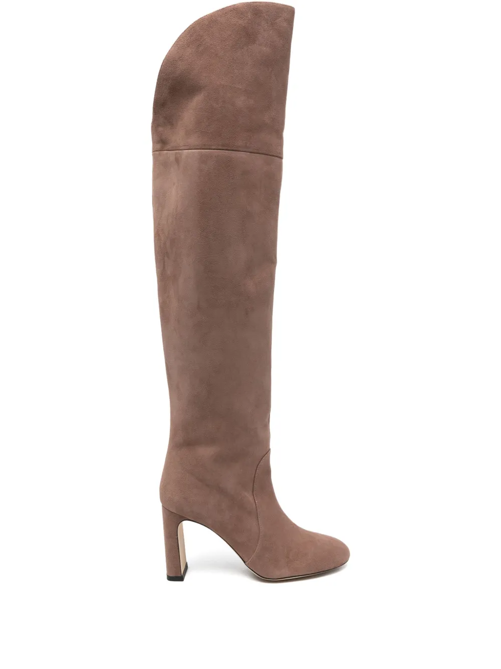 Stuart Weitzman suede knee-high boots Neutrals