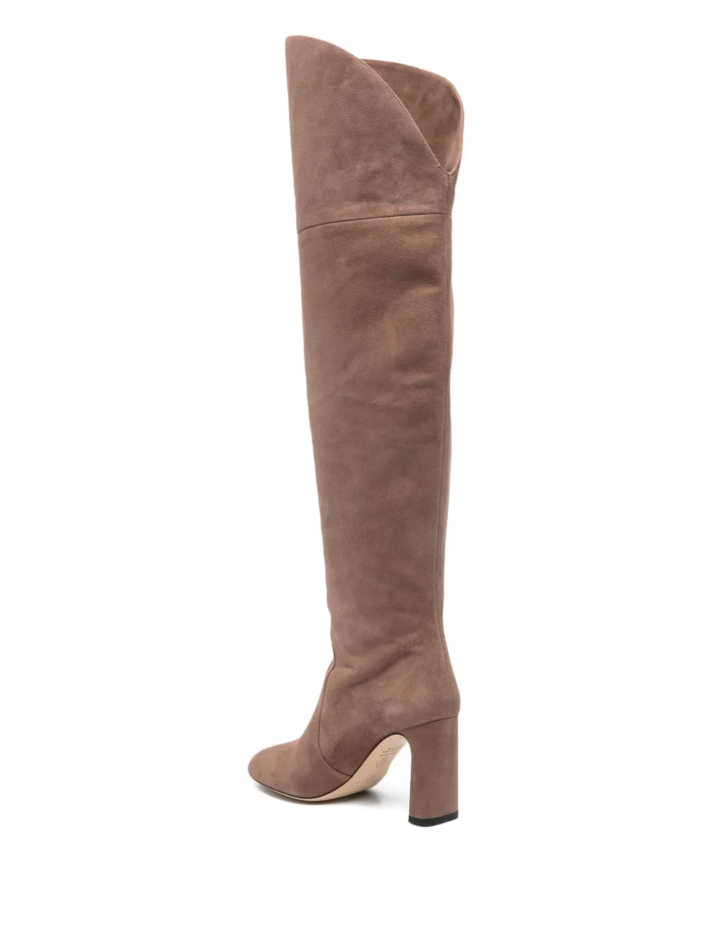 Stuart Weitzman Suede Knee-high Boots In Neutral