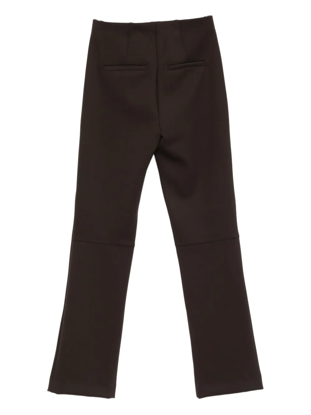 Seductive High-waisted Trousers In Brown