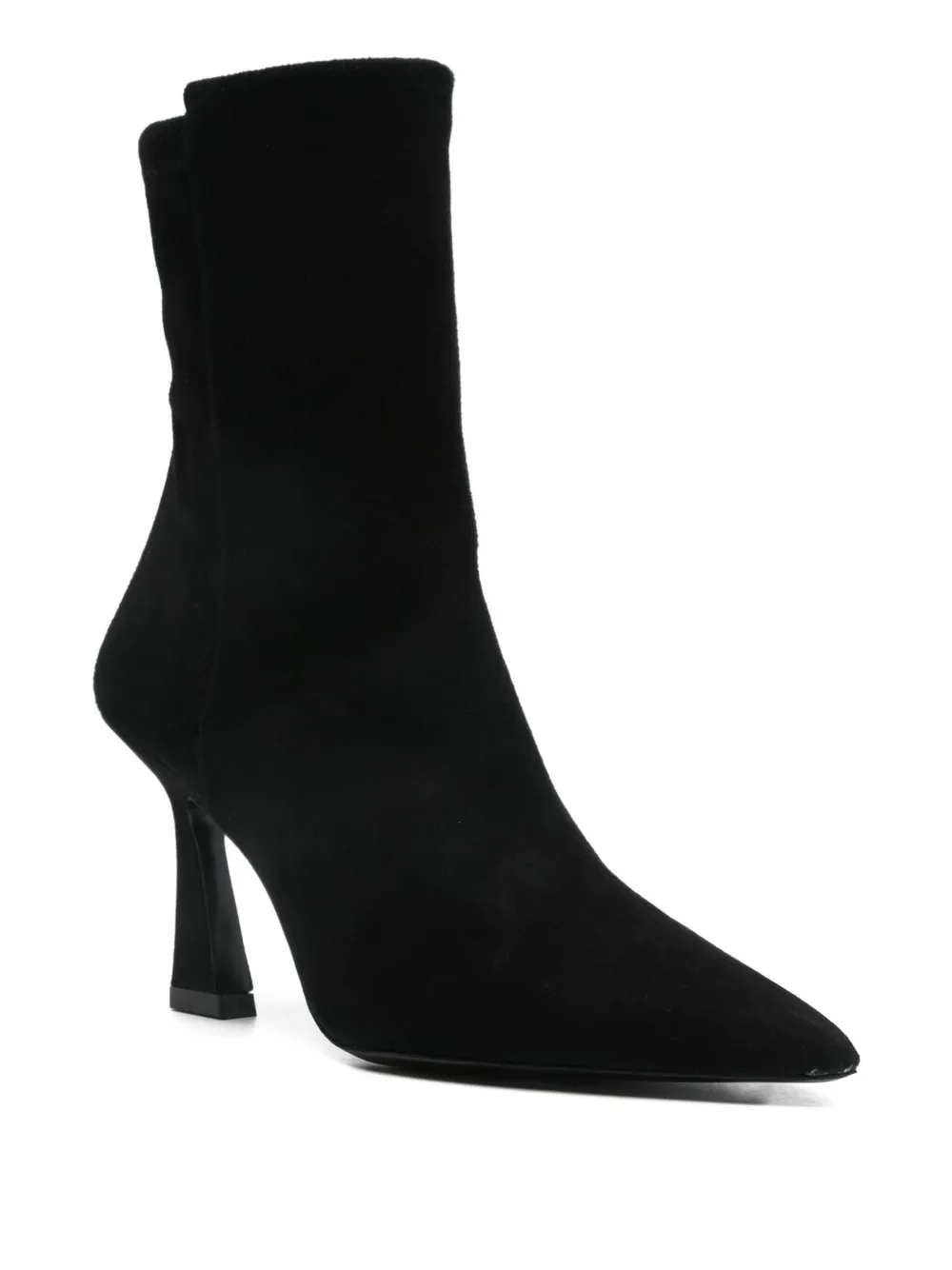Stuart Weitzman suede ankle boots Black