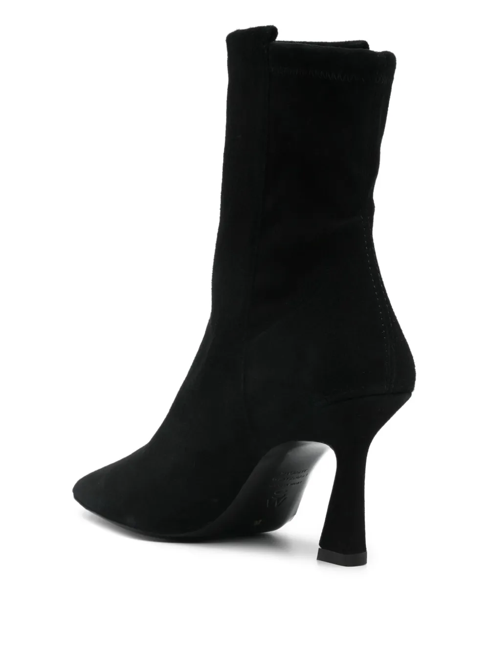 Stuart Weitzman Suède enkellaarzen Zwart