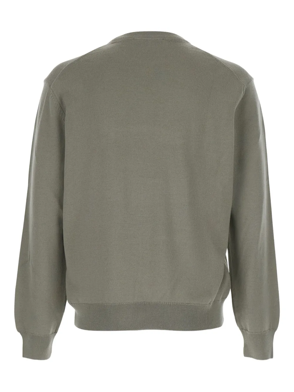 Maison Kitsuné Fox-Head merino-wool sweater - Groen