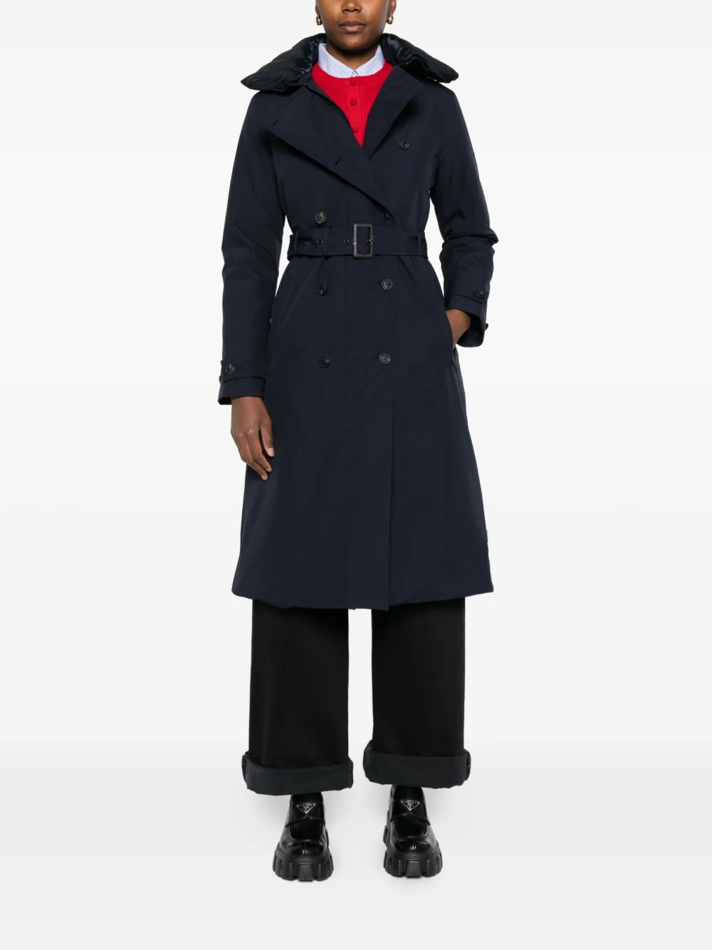Save The Duck quilted-collar belted coat | Double Breasted & Peacoats | Image 2