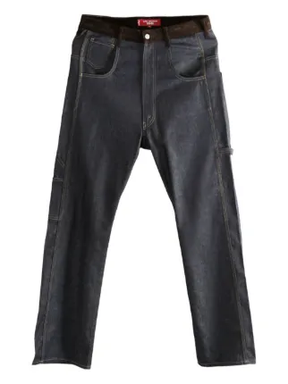 Junya Watanabe MAN x Levi's® corduroy-insert Jeans | Blue | FARFETCH