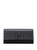 Saint Laurent Pre-Owned 2013-2025 Grain De Poudre Classic Monogram Studded clutch bag - Black