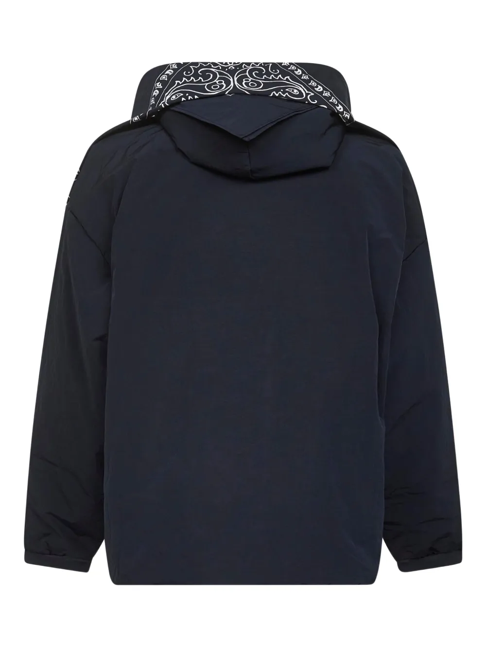 Pdf Bandana-print Hooded Sweater In Blue