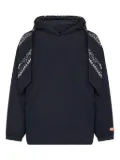 PDF bandana-print hooded sweater - Blue