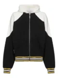 PDF colour-block zip-up hoodie - Black