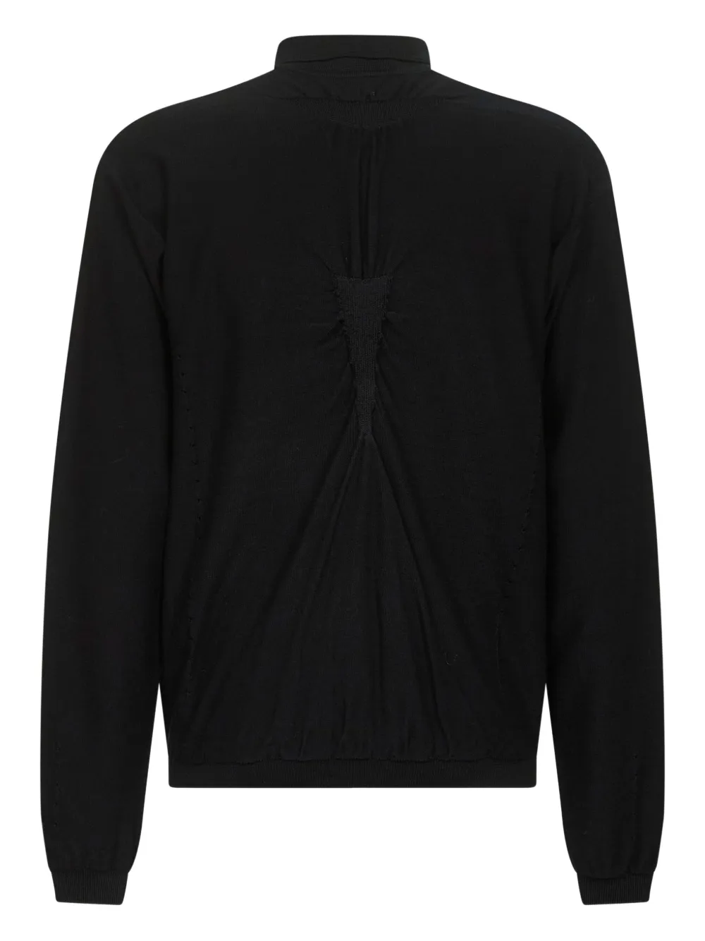ROA half-zip embellished sweater - Zwart