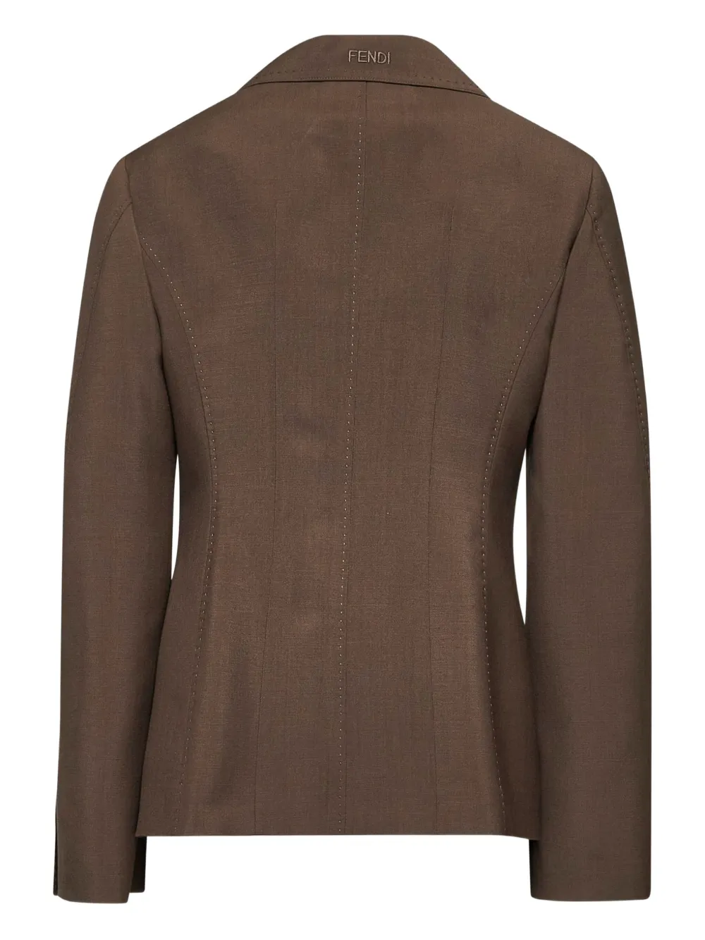 FENDI patch-pocket wide-lapel jacket | Fitted Jackets | Image 2