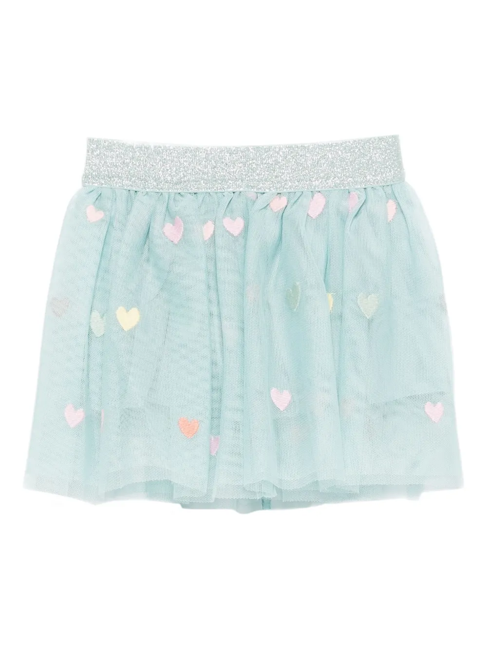 Stella McCartney Kids heart-embellished tulle skirt | Blue | Image 1