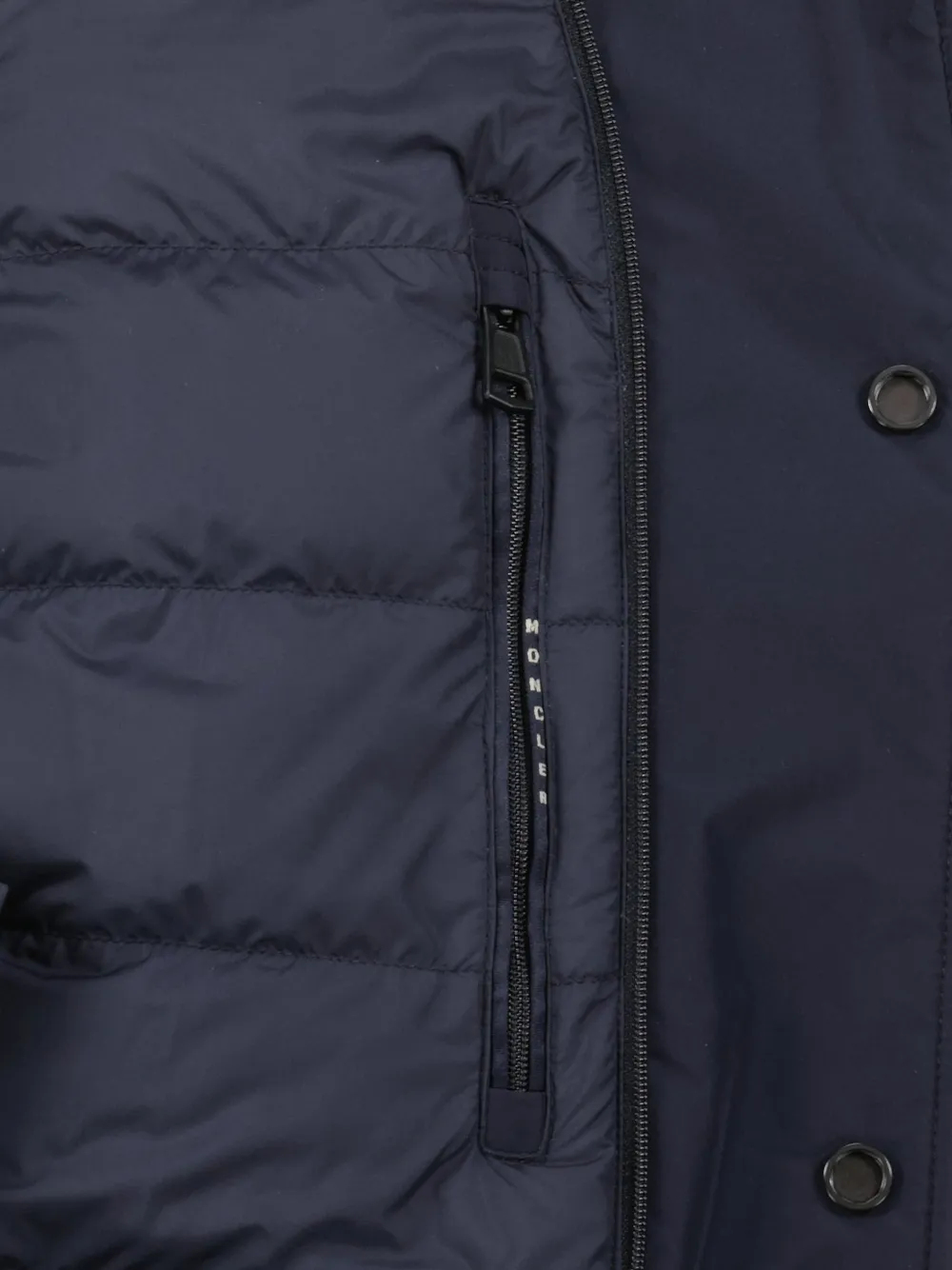 Moncler Jack met hoge hals Blauw
