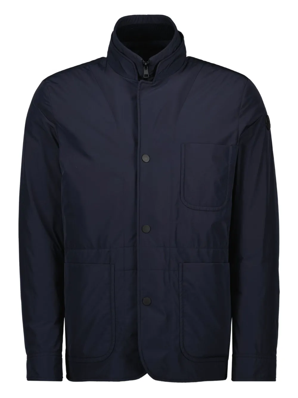 Moncler high-neck buttoned jacket - ブルー Moncler high-neck buttoned jacket - ブルー