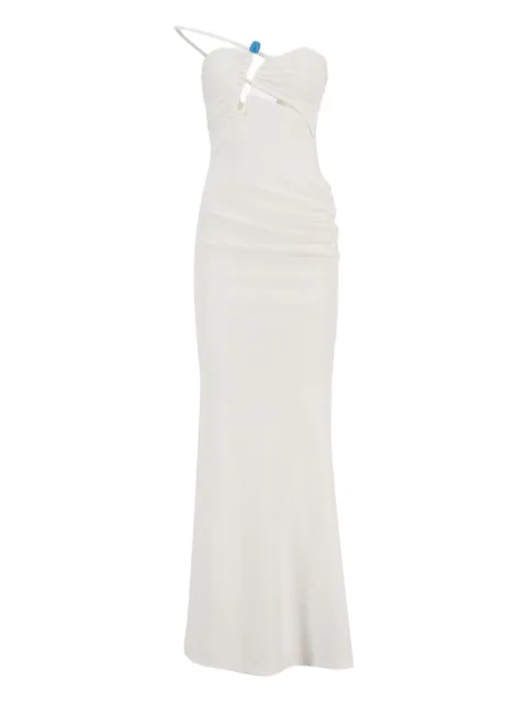 Christopher Esber Crystal Pin Cutaway Camisole-Maxikleid