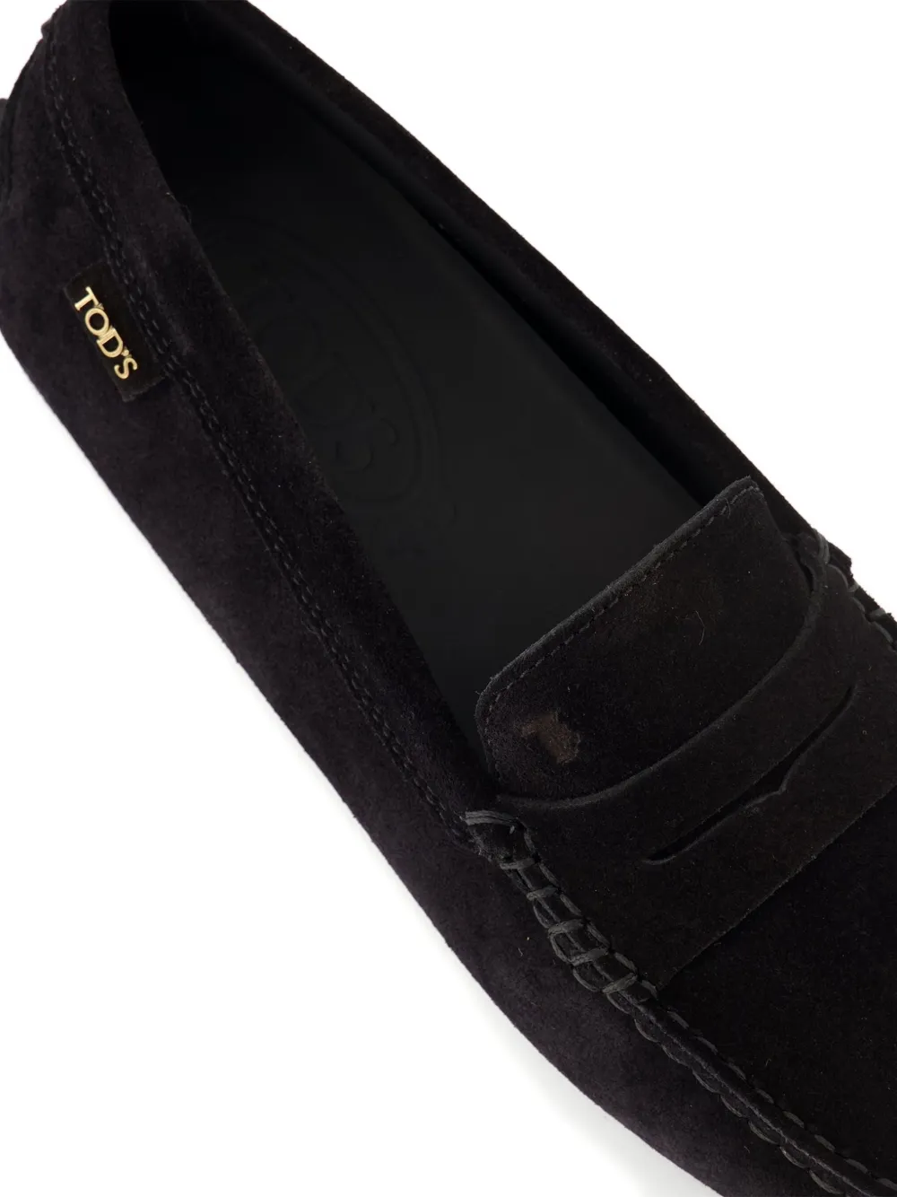 Tod's Gommino suede loafers Black