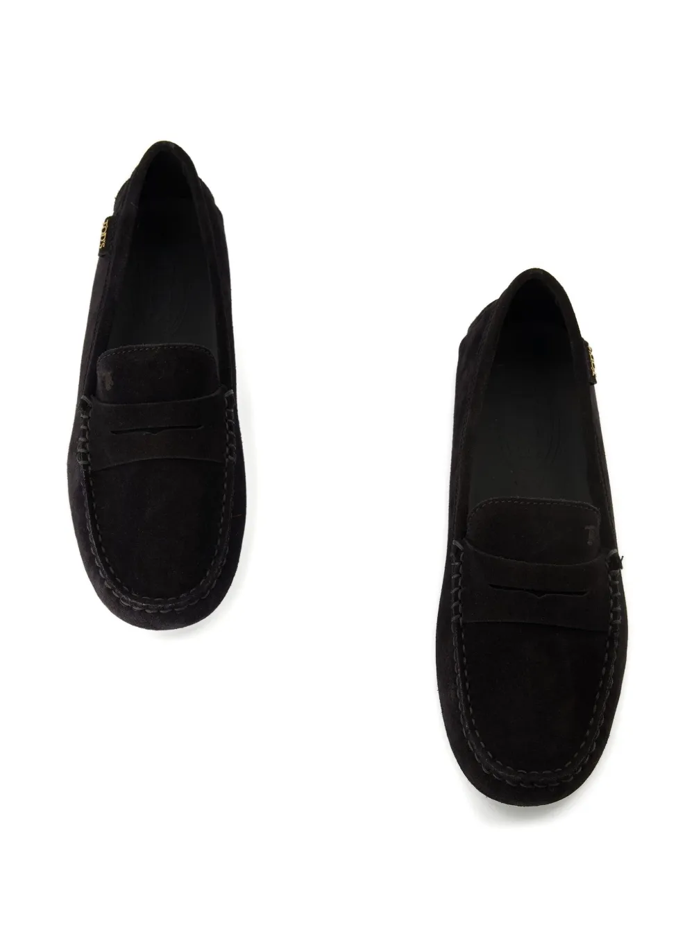 Tod's Gommino suede loafers Black