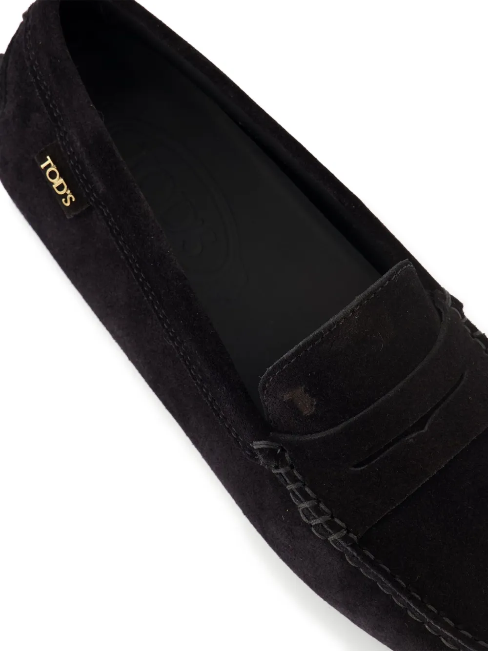 Tod's Gommino suede loafers Black
