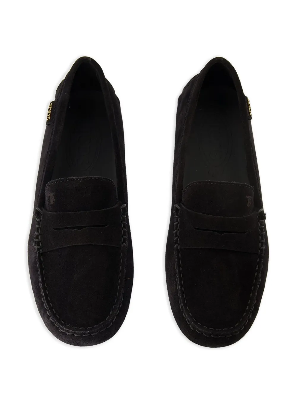 Tod's Gommino suede loafers Black