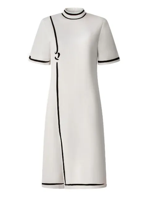 Shanghai Tang silk high-neck dress