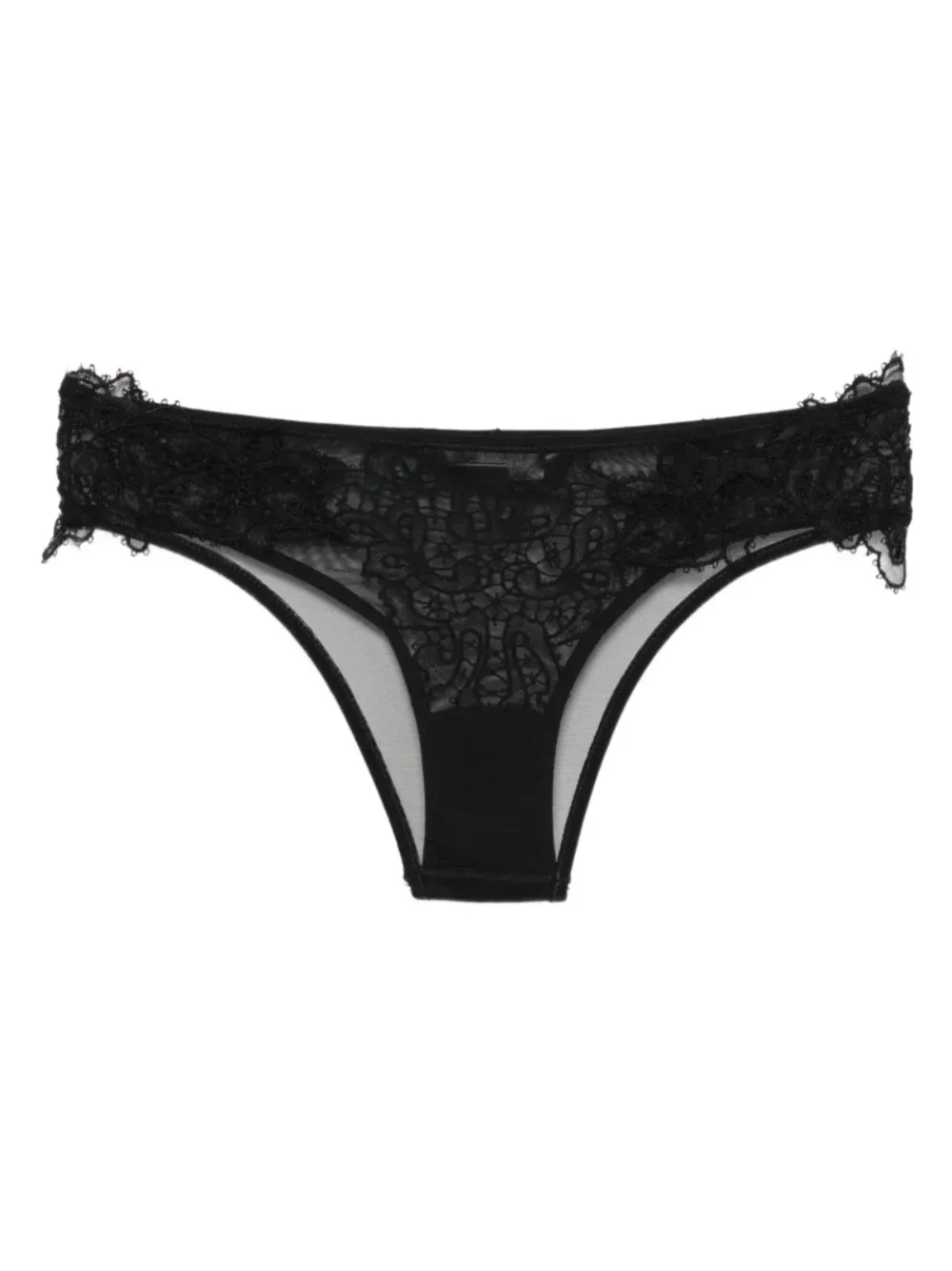 Ermanno Scervino Bh met afwerking van kant - Zwart