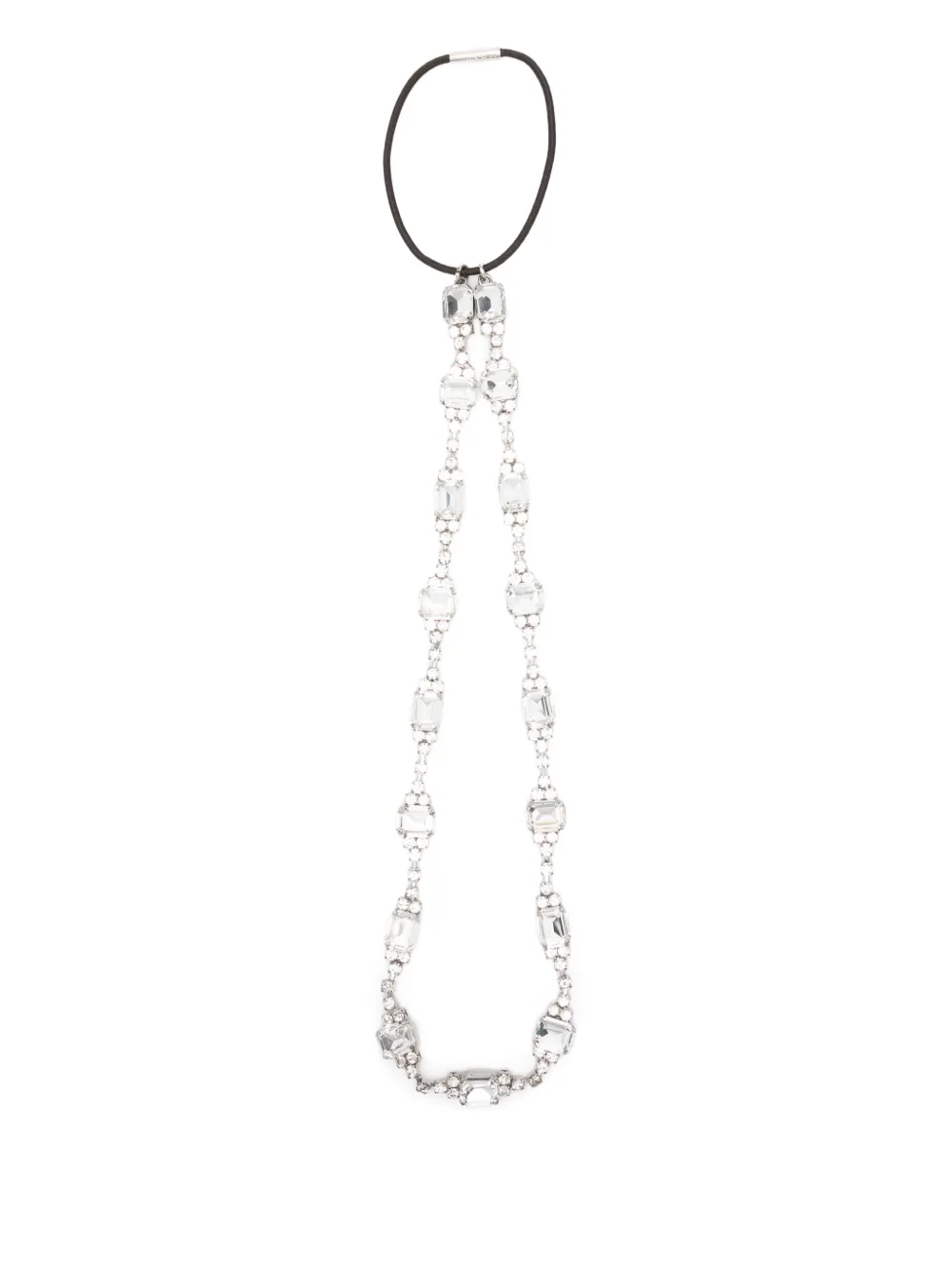 Dolce & Gabbana Crystal-embellished Hair Accessory In Silver