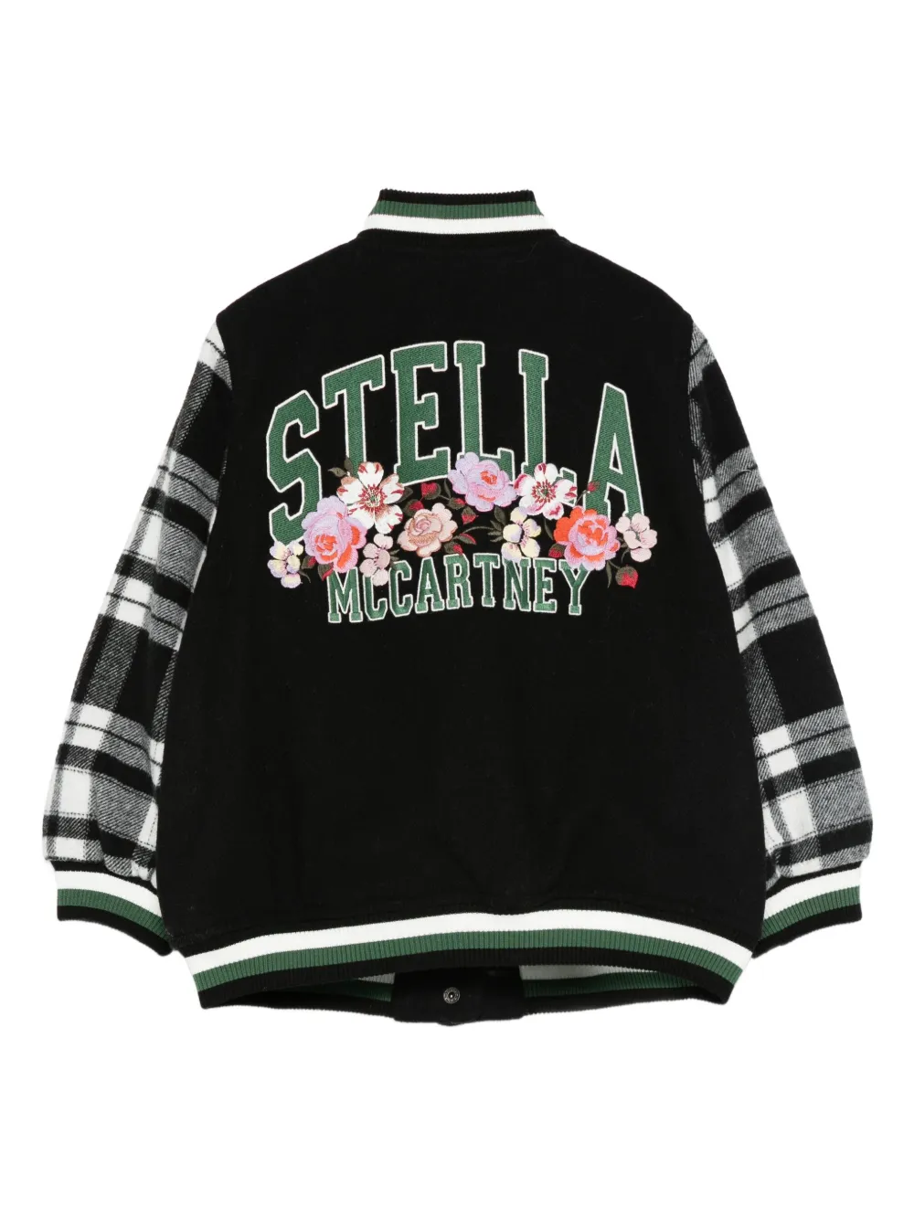 Stella McCartney Kids rose-embroidery bomber jacket | Girls Bomber Jackets | Image 2