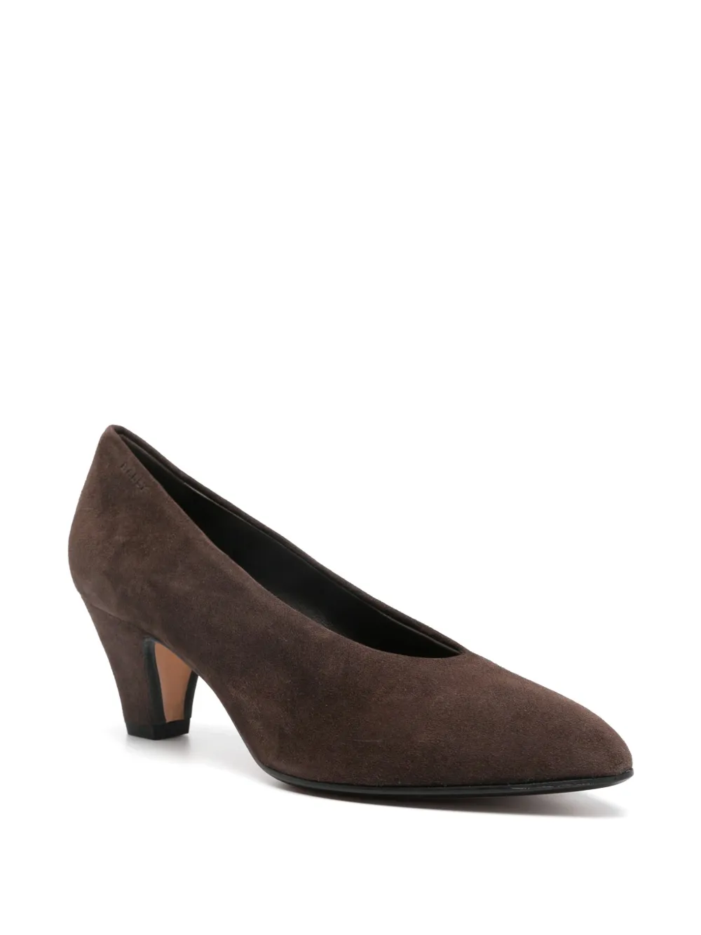 Bally 55 mm suède pumps met puntige neus Bruin