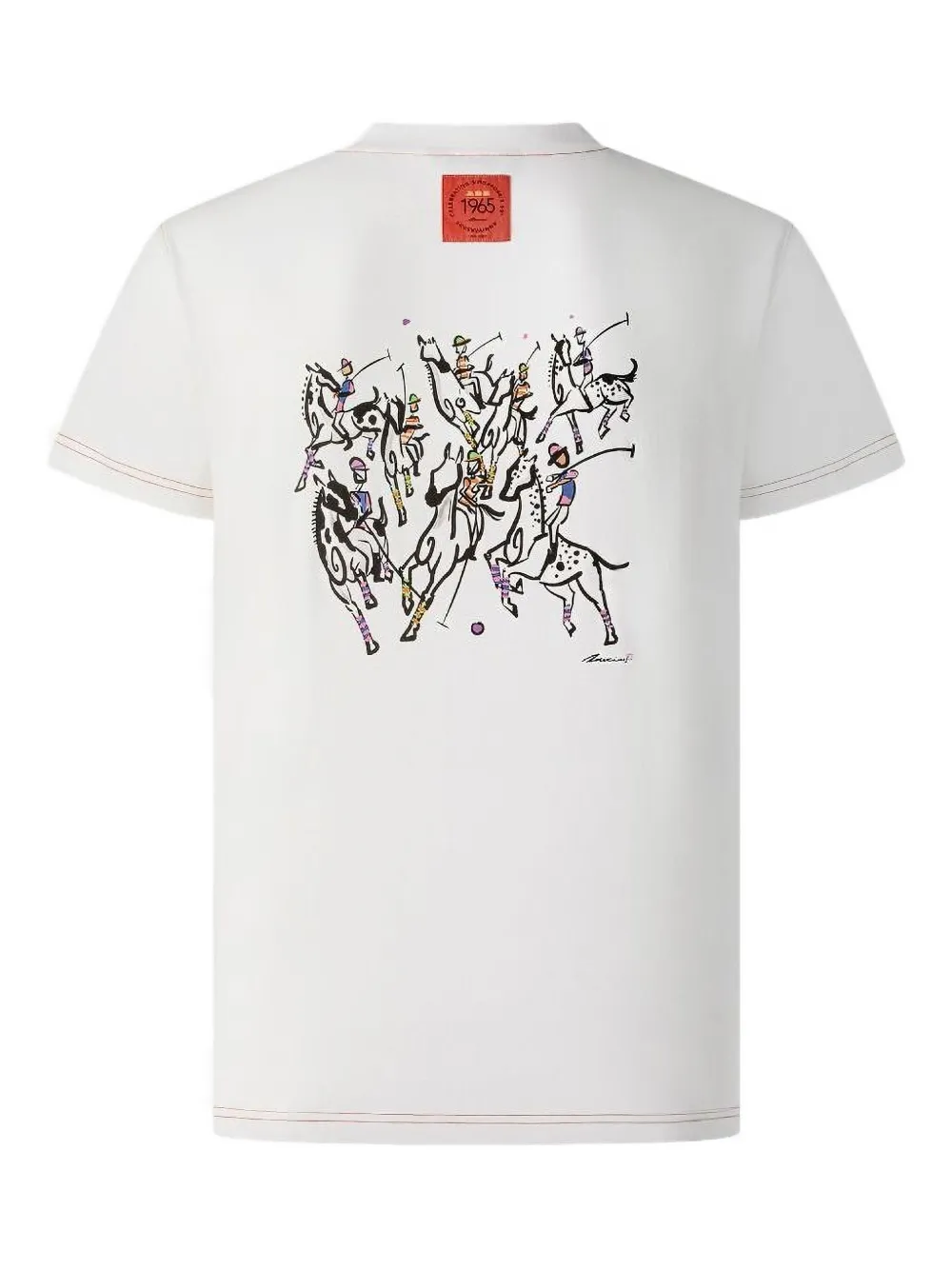 Shanghai Tang Independence katoenen T-shirt Wit