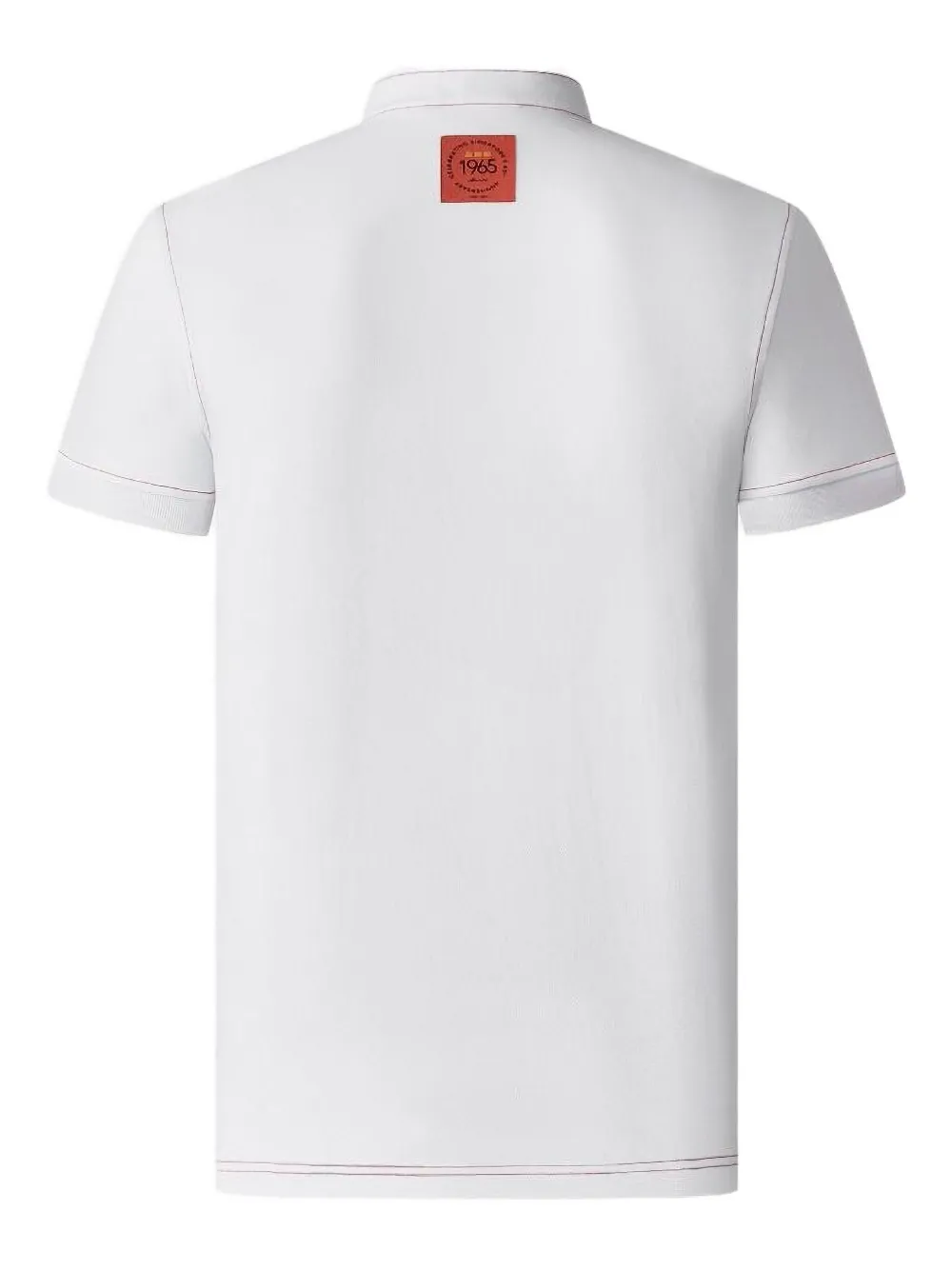 Shanghai Tang Tang Independence embroidered-patch polo shirt - Wit