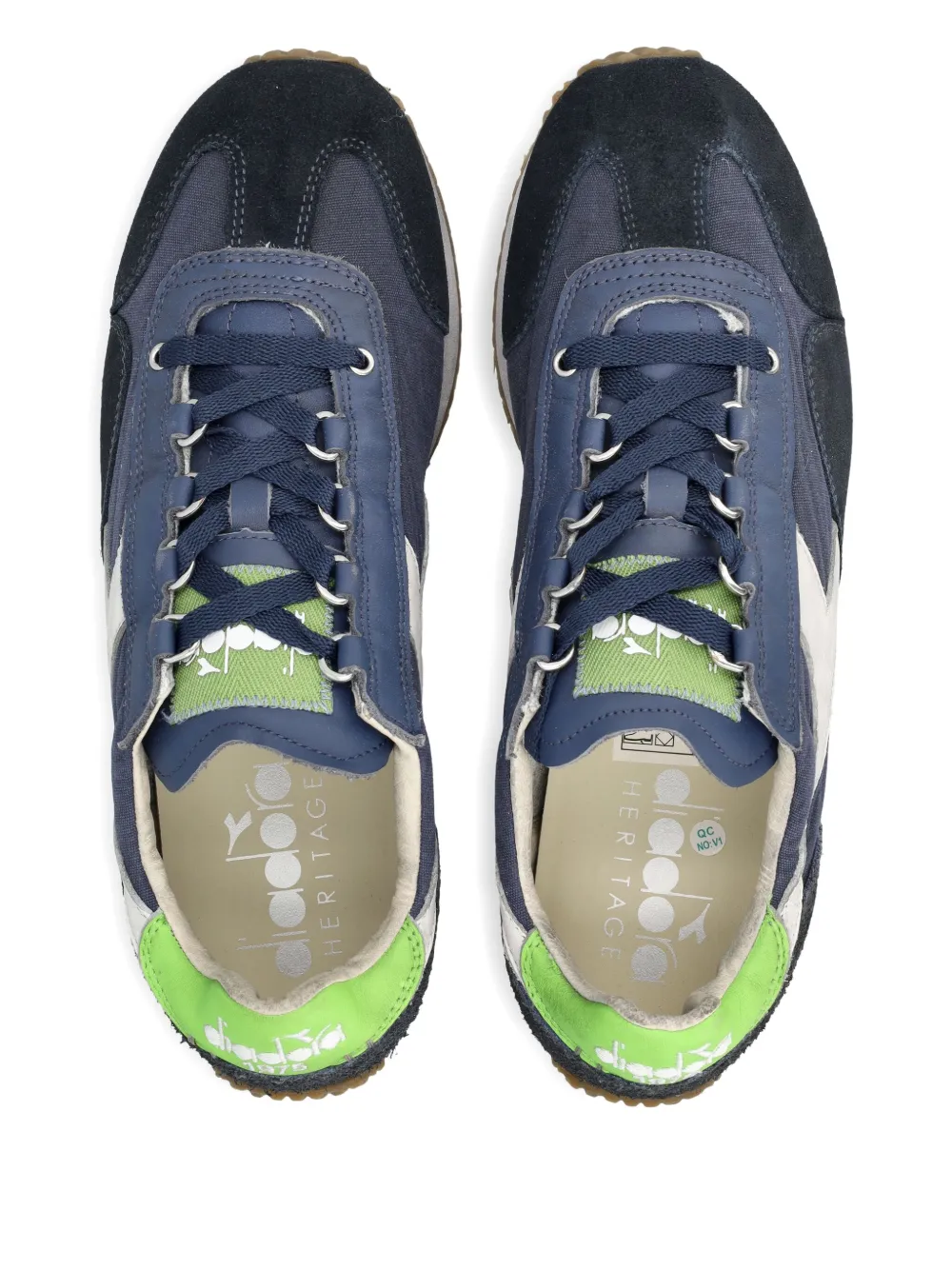 Diadora Sneakers met suède vlakken Blauw