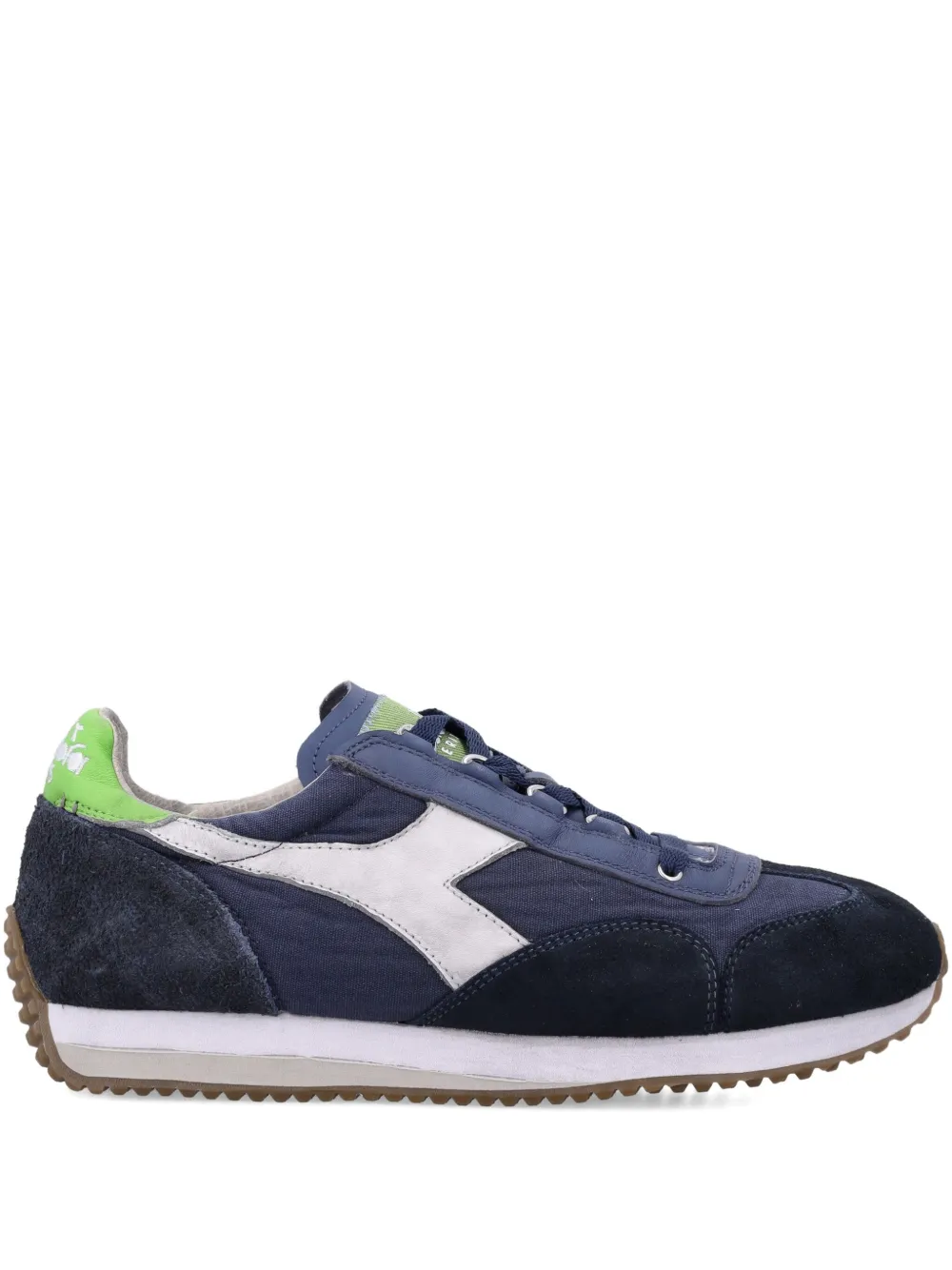 Diadora suede-panelled lace-up sneakers | Blue | Image 1