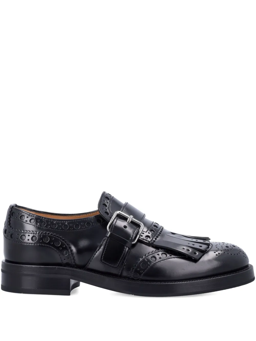 Church's fringed buckle Oxford shoes - ブラック Church's fringed buckle Oxford shoes - ブラック