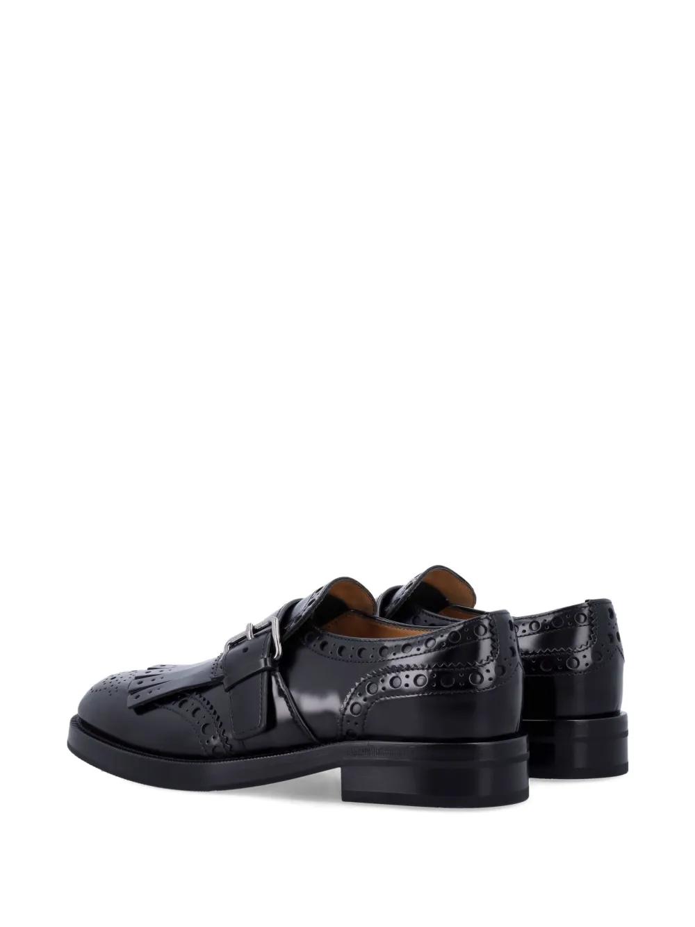 Church's fringed buckle Oxford shoes Black