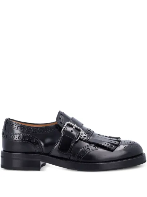Church's fringed buckle Oxford shoes