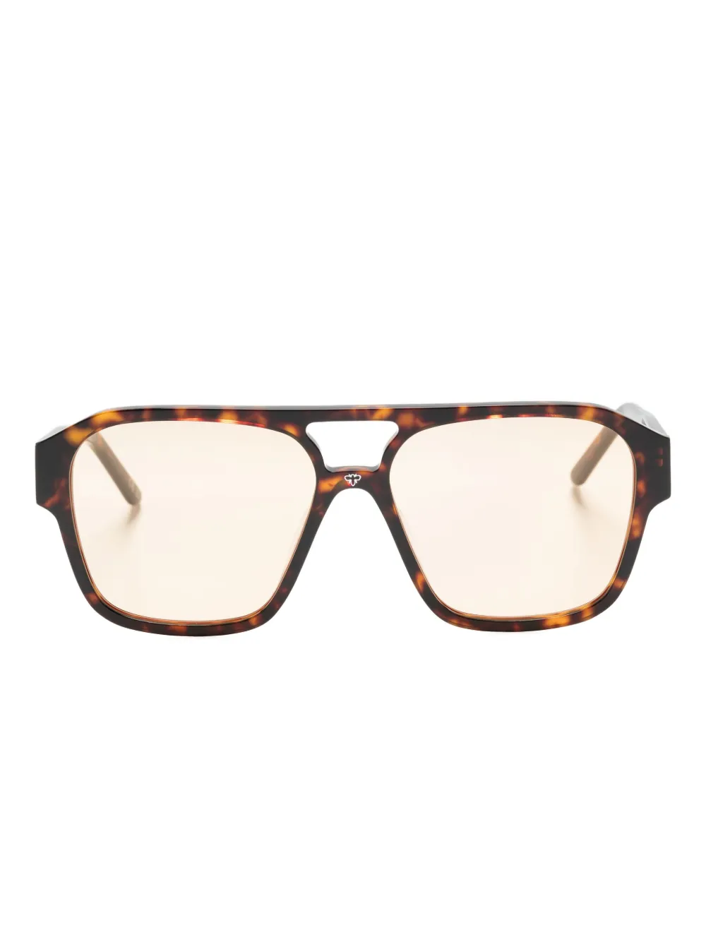 FACE HIDE tortoiseshell-pattern sunglasses | Brown | Image 1