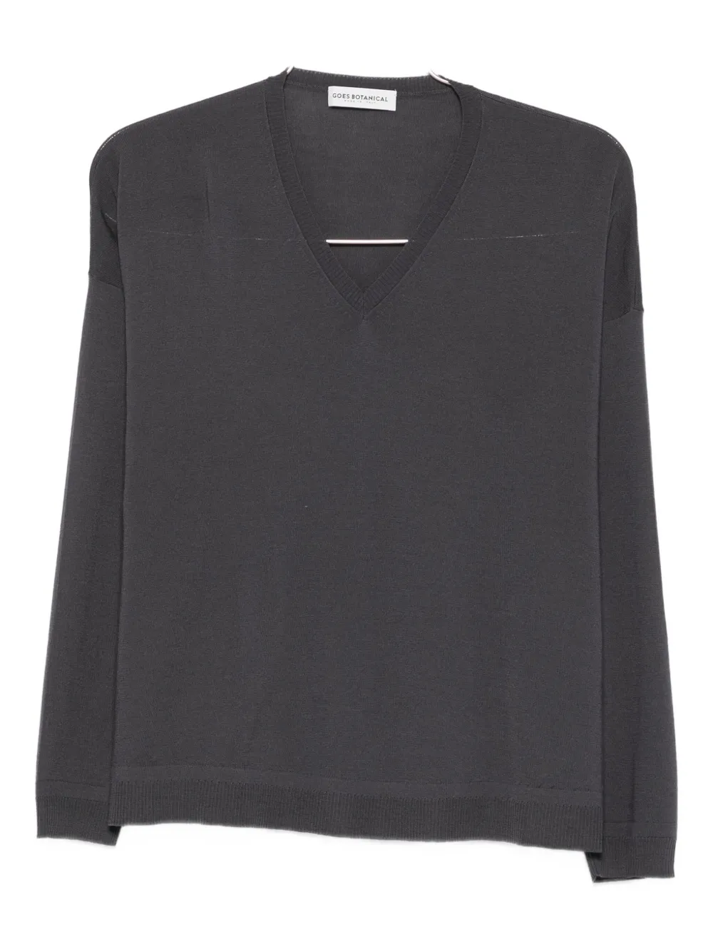Goes Botanical V-neck Sweater In Blue