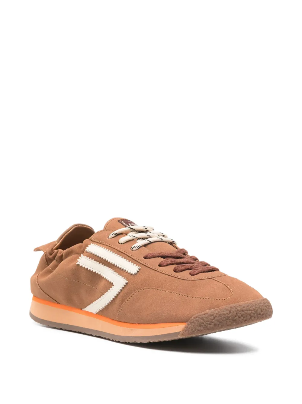 Puraai lace-up side-stripe sneakers - Bruin