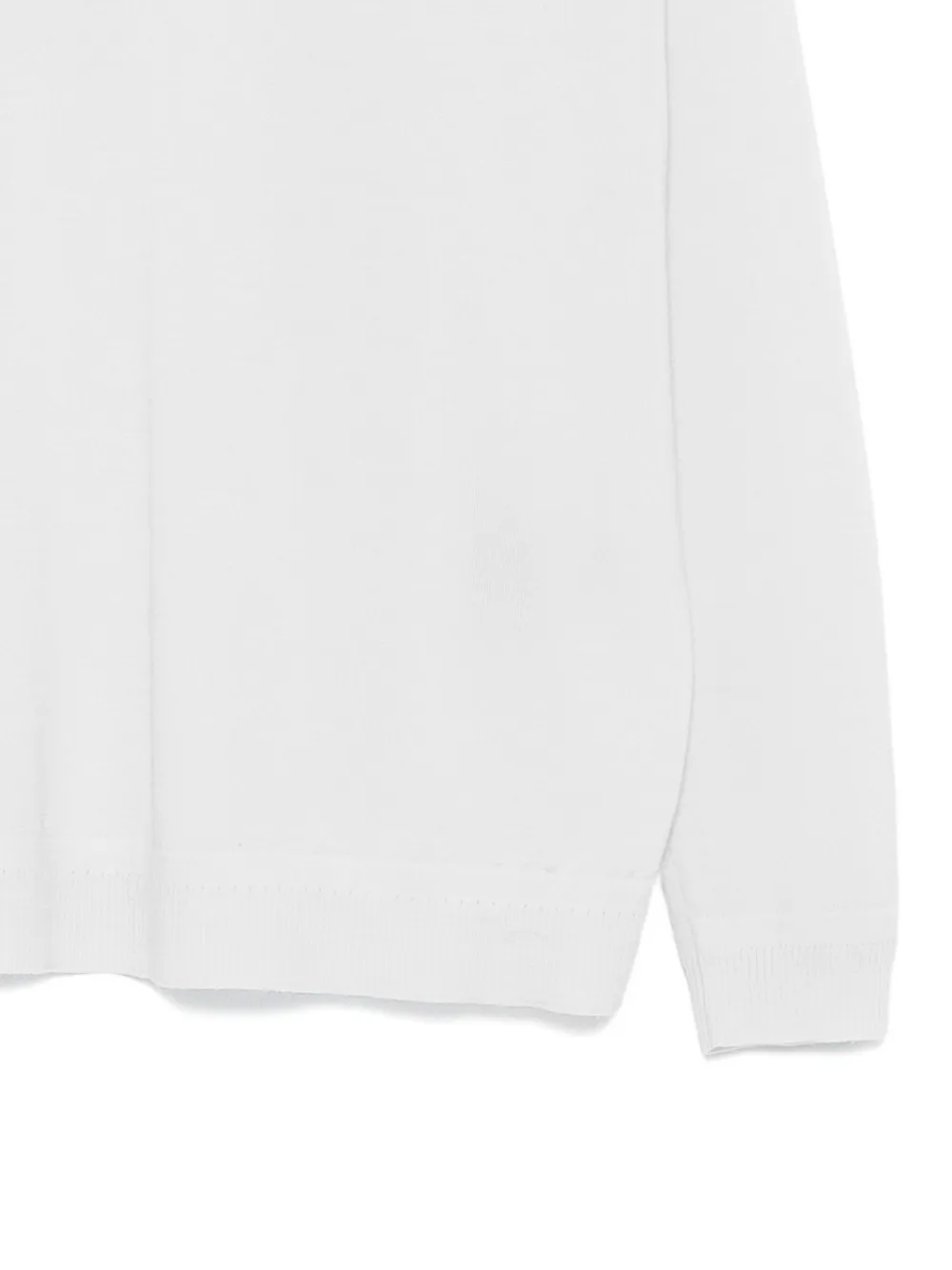 Goes Botanical V-neck Long-sleeve Sweater In White