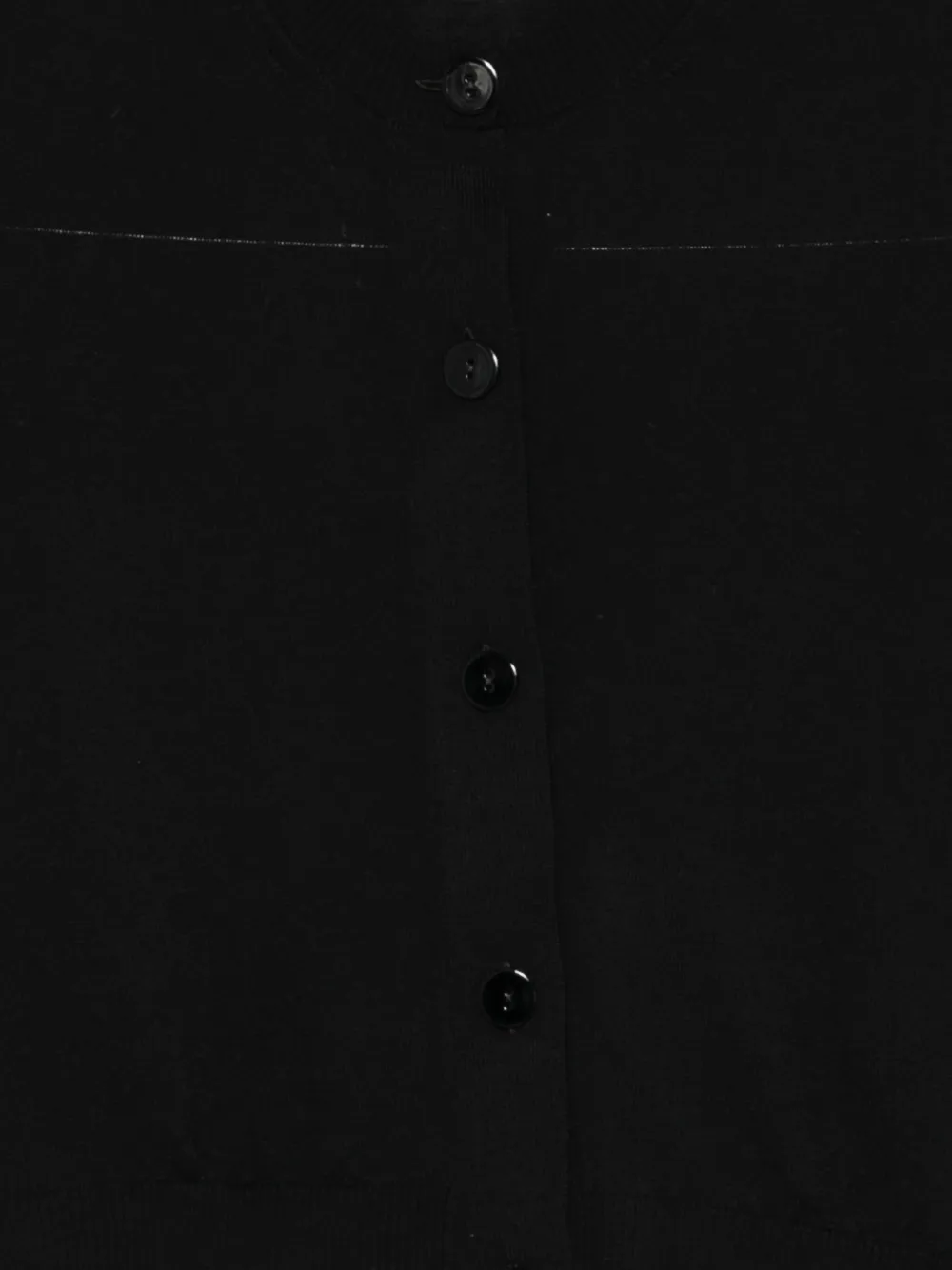 Goes Botanical Button Cardigan In Black