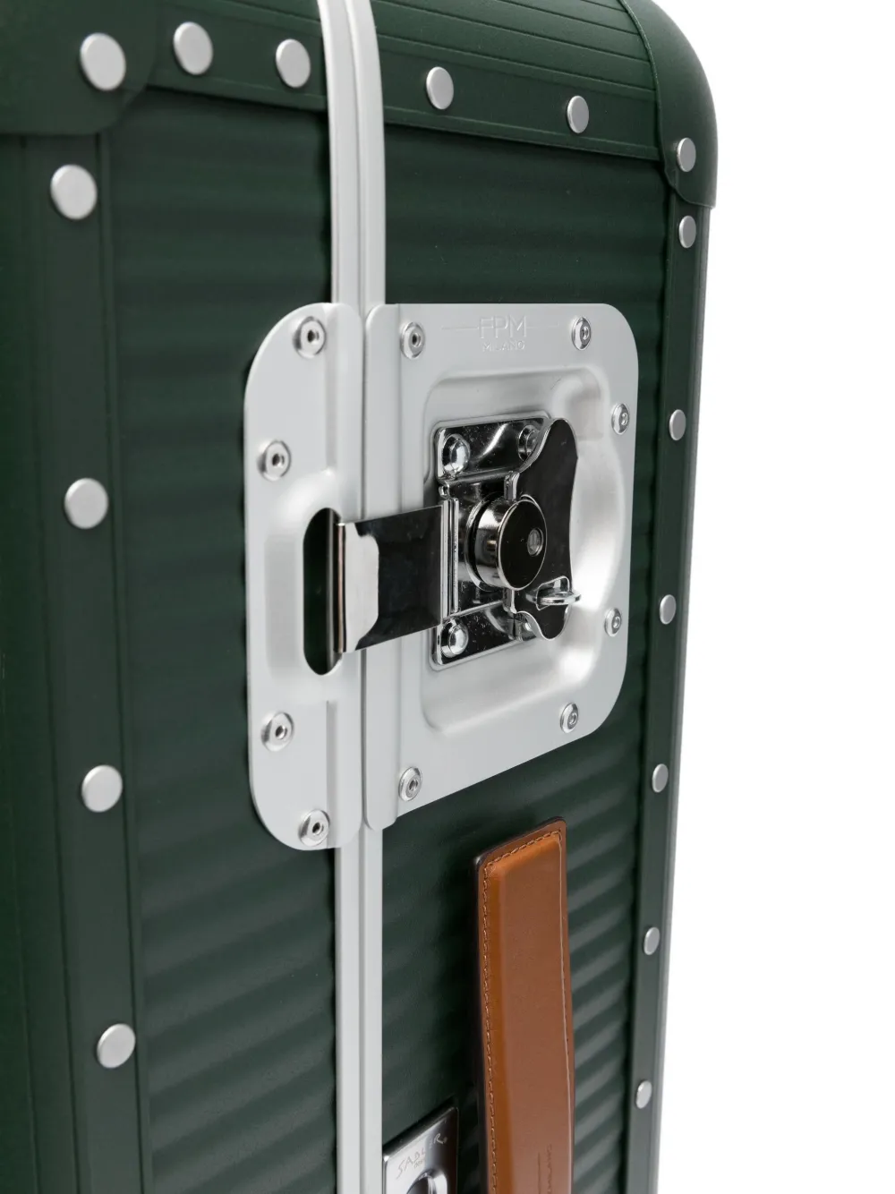  Fpm Milano Stud-detail Four-wheel Trolley - Green 
