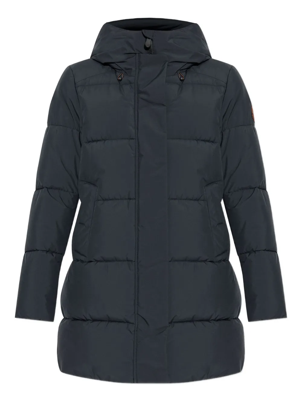 Save The Duck Hooded Quilted Jacket In Blue