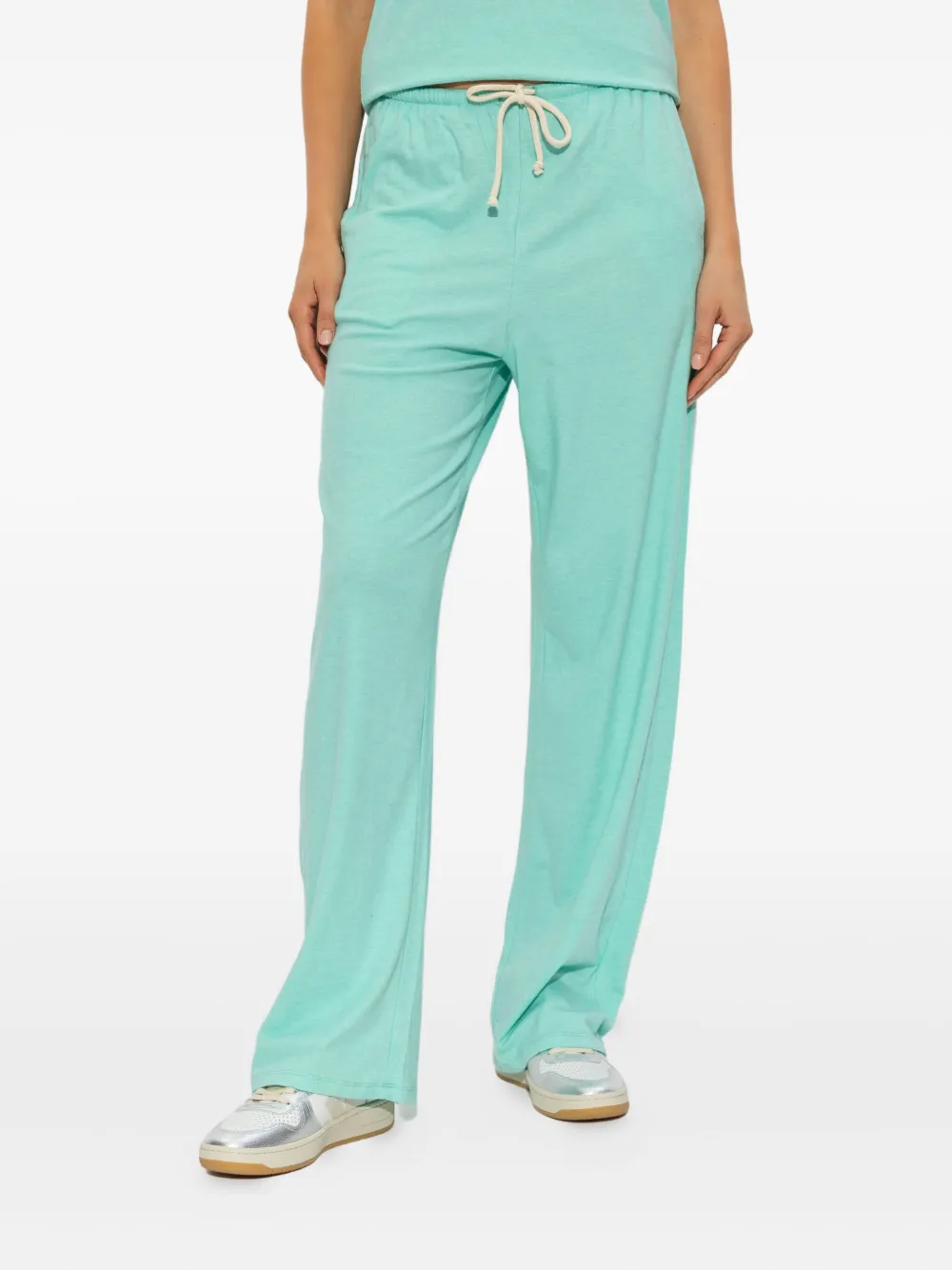 American Vintage Ypawood Drawstring-waist Track Pants In Green