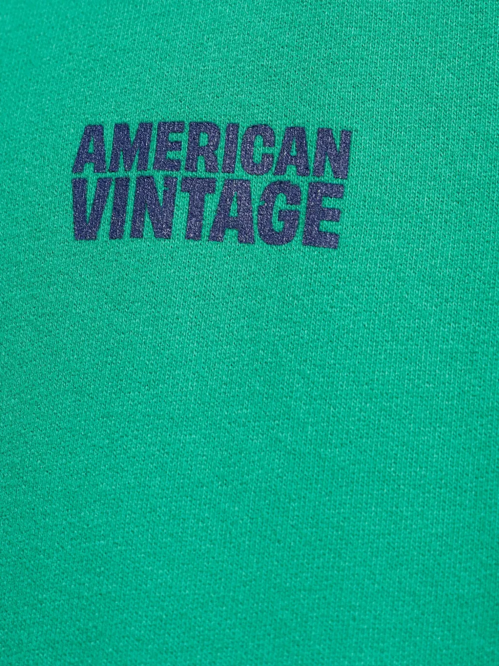American Vintage Hoodie met logoprint Groen