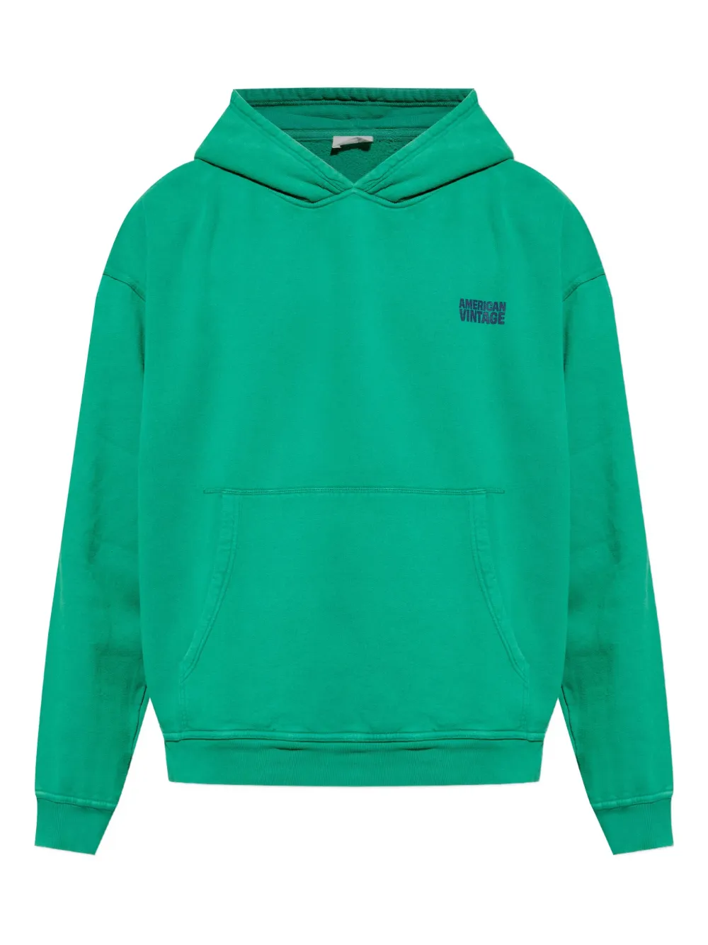 American Vintage logo-print hoodie | Green | Image 1