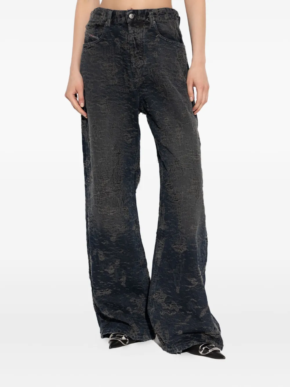 Diesel 1996 D-sire Relaxed Jeans In Gray