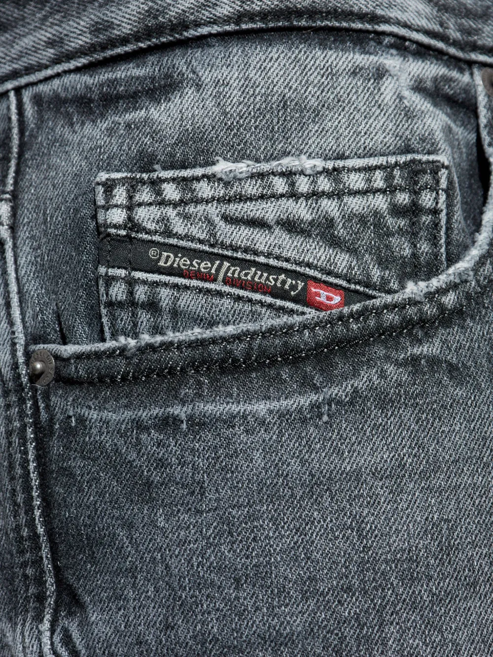 Diesel 2001 D-Macro jeans met vervaagd effect Grijs